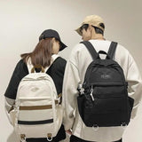 Zipper Backpack Women's Bag Large Capacity Solid Woman Backbags