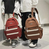 Zipper Backpack Women's Bag Large Capacity Solid Woman Backbags