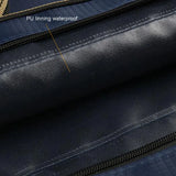 Waterproof Zipper Briefcase A4 Files Bag Large Capacity Laptop Business Tote