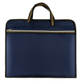 Waterproof Zipper Briefcase A4 Files Bag Large Capacity Laptop Business Tote
