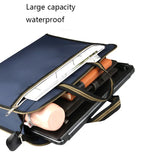 Waterproof Zipper Briefcase A4 Files Bag Large Capacity Laptop Business Tote