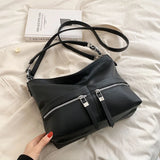 Retro Green Crossbody Bag for Women Travel Handbags Purses Female Soft Hobo