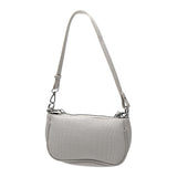 Crocodile Pattern Shoulder Bag with Chain