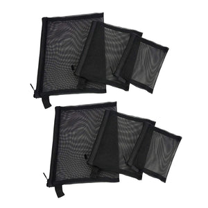 Zipper Mesh Bags, Pack of 6, Beauty Makeup Organizer