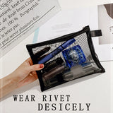 Zipper Mesh Bags, Pack of 6, Beauty Makeup Organizer