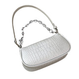 Small Retro Women Bag Handbag Chain Shoulder Street Travel Crocodile
