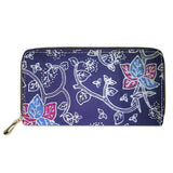 Polynesian Tribal 3D Printed Zipper Purse Women Long Clutch Wallet