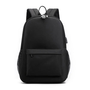 Zipper Shoulders Bag Large Capacity Travel Bag with USB Charging Port