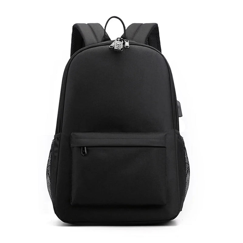 Zipper Shoulders Bag Large Capacity Travel Bag with USB Charging Port
