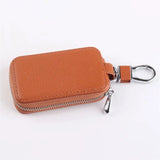 Zipper Square Car Key Holder Wallet Key Chain Women Organizer
