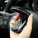 Zipper Square Car Key Holder Wallet Key Chain Women Organizer