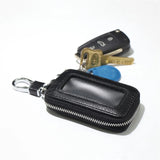 Zipper Square Key Holder with Transparent Window