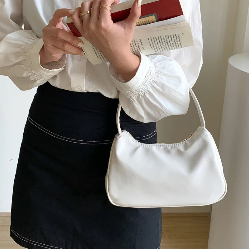 Zipper Women's Bag Small Shoulder Bags Nylon Hobos