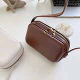 Vintage Mini Crossbody Phone Bag Women's PU Leather Shoulder Bag