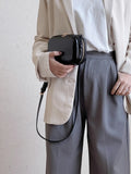 Vintage Mini Crossbody Phone Bag Women's PU Leather Shoulder Bag