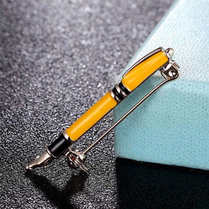 Zlxgirl Men shape pen punk Brooches Enamel pins brooch Jewelry