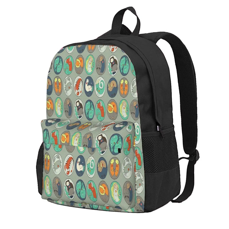 Zodiac Pattern Backpacks Men's and Women's Bags