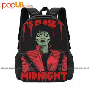 Zombie Michael Jackson Backpack Large Capacity Beach Gym Bag