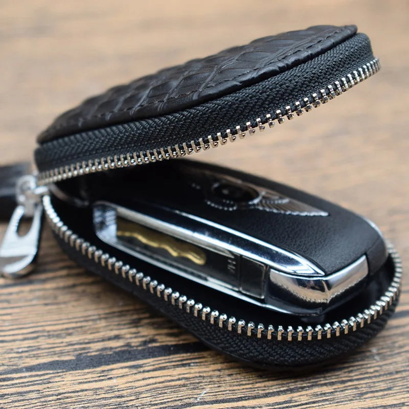 Zongshu Leather Key Holder Key Wallet 3 Colors Key Organizer