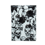 Fresh Flowers Skull PU Leather Passport Holder Passport Case Passport Wallet