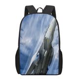 Aircraft Sky Print School Bags for Boys Girls Students Backpacks Kids Book Bag
