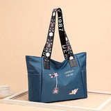 Arrivals Embroidery Women Handbag Nylon Waterproof Casual Tote