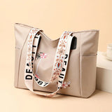 Arrivals Embroidery Women Handbag Nylon Waterproof Casual Tote