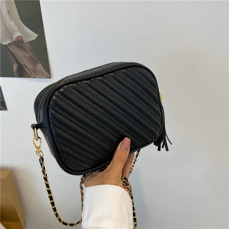 Retro Tassel Women bags Chain Shoulder Bags Mini Flap Bags