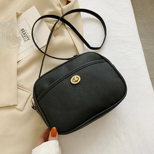 Vintage PU Leather Women's Shoulder Bag Casual Crossbody Lady Diagonal Package