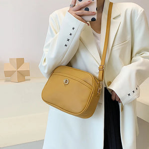 Vintage PU Leather Women's Shoulder Bag Casual Crossbody Lady Diagonal Package
