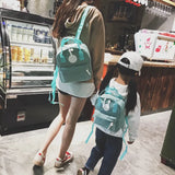 Canvas Backpack School bag Women's Small Backpack for Adolescent Girls