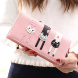 Long Cat Large Capacity Zipper Wallet for Women