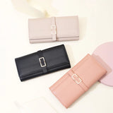 Fashionable Small Fresh Women's Wallet, Large Capacity Handbag PU Wallet