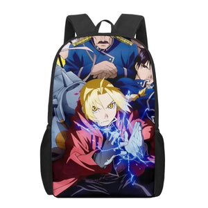 Fullmetal Alchemist 3D School Bag for Children Boys Girls