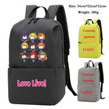 Love Live Backpack Student School Bags Kids Bag Nylon LaptopBag Men Women