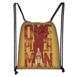 One Punch Man Drawstring Bag Saitama Genos Backpack