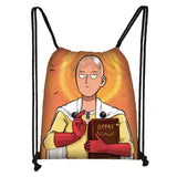One Punch Man Drawstring Bag Saitama Genos Backpack