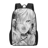 Art Girl Painting Children School Bag Girls Boys Teenager Backpack