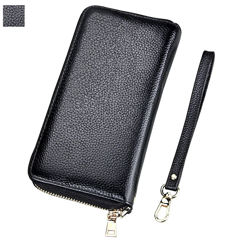 Anti RFID Women's Wallet Leather Card Case