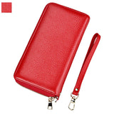 Anti RFID Women's Wallet Leather Card Case