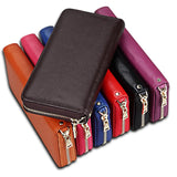 Anti RFID Women's Wallet Leather Card Case