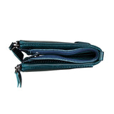 RFID Anti Theft Leather Wallet with Zipper for Men and Women
