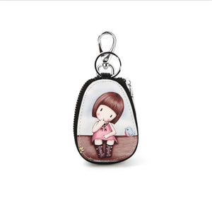 Cartoon Women Key Bag Car Leather Key Wallets Key Case