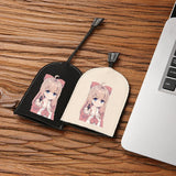 Jiaran Keychain Ring Key Bag Drawstring Key Holder Organizer Pouch