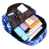 Nylon Waterproof Backpack for Teenage Girls - School Book Bag