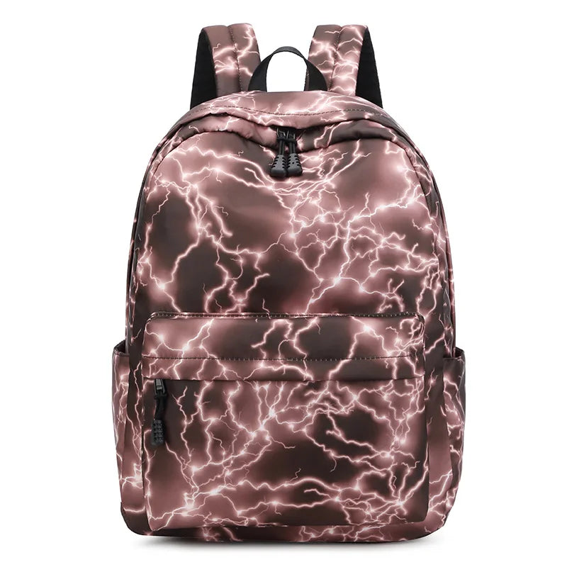 Nylon Waterproof Backpack for Teenage Girls - School Book Bag