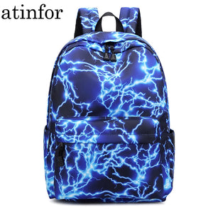 Nylon Waterproof Backpack for Teenage Girls - School Book Bag