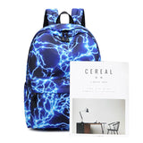 Nylon Waterproof Backpack for Teenage Girls - School Book Bag