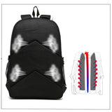 Reflective Waterproof Backpack with USB Charging Port