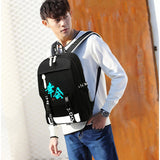 Reflective Waterproof Backpack with USB Charging Port